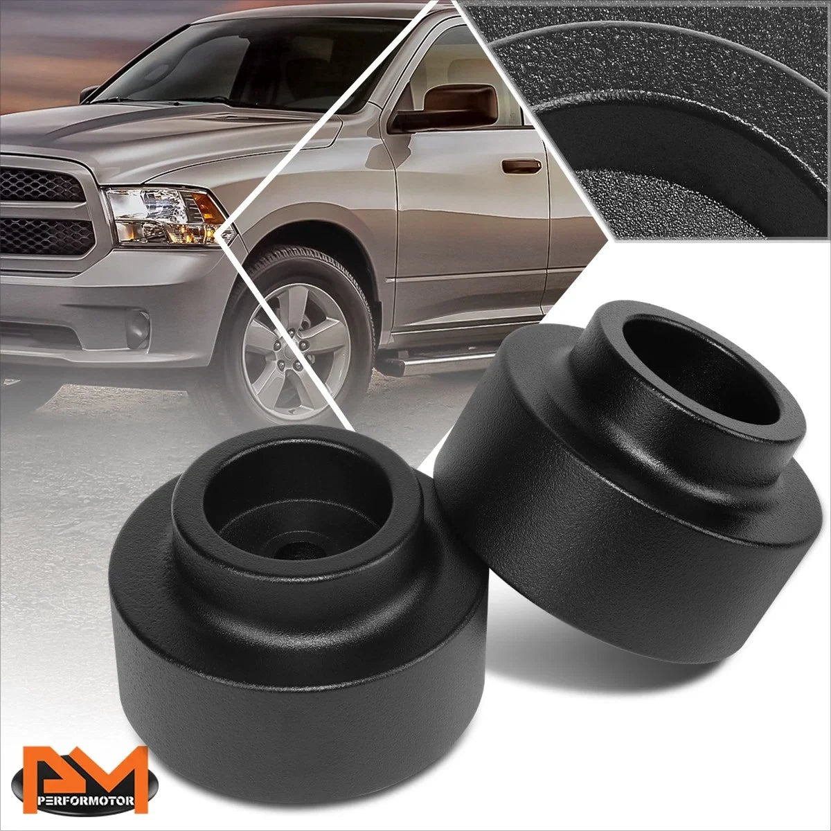 Set of 2 Leveling Lift Spring Spacers for Dodge Ram 1500 2WD 4WD (2009–2017)