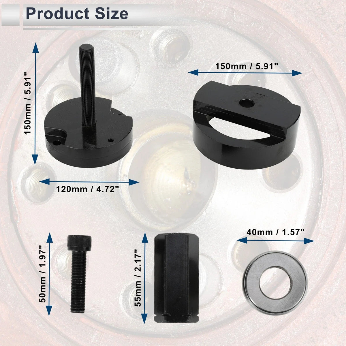 Crankshaft Rear Main Seal Installer Tool for Ford 4.5L 6.0L 6.4L (No.303-770)