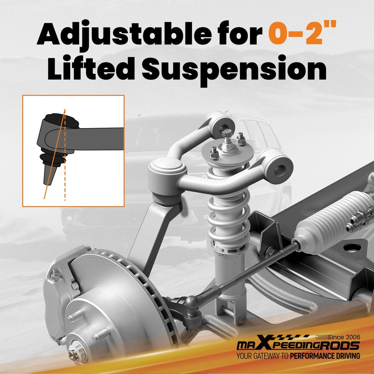 2-4" Lift Front Upper Control Arms Kit for Ford F-150 (2004–2023)