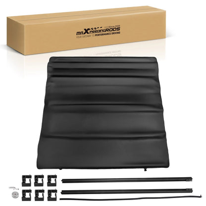 5.5FT Roll Up Tonneau Cover for Ford F-150 SuperCrew (2009–2026) W/LED Lamp