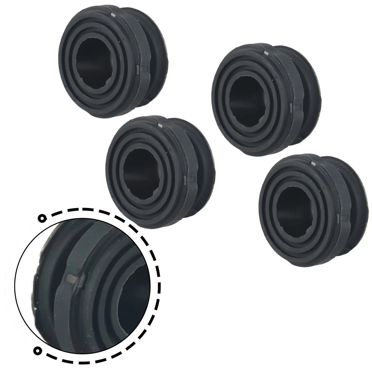 Set of 4 Rubber Foot Pads for Generator (43mm / 1.7in)