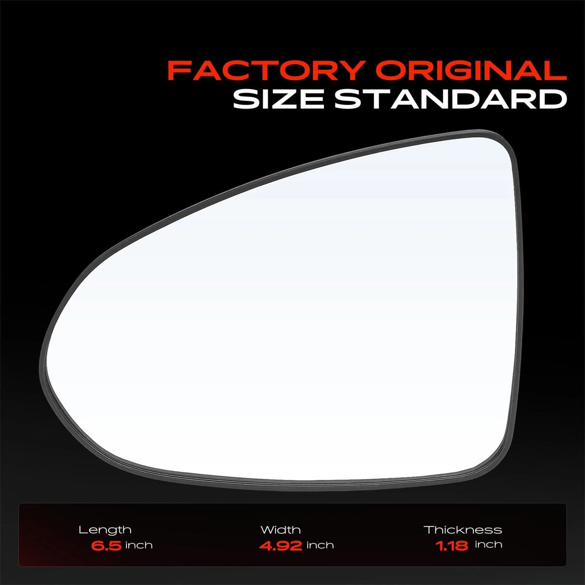 Driver Power Mirror Glass for Hyundai Sonata (2020–2024) 87611-L0010, HY1324147