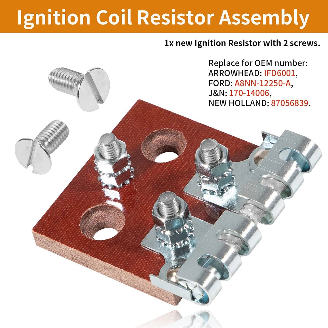 Ignition Coil Resistor Assembly for Ford Tractors 2N 8N 9N