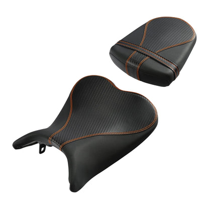 Black Driver Passenger Seat for Suzuki GSXR600 GSXR750 (2006–2007)