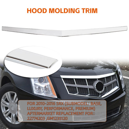 Hood Molding Trim Chrome for Cadillac SRX (2010–2016) 22774203