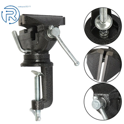 80mm Anvil Portable 360º Swivel Base Work Bench Table Top Vice Vise