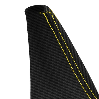 E Brake Boot Cover for Ford Escape (2005–2007) Yellow Stitch PVC Carbon