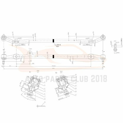 Set of 12 Suspension Front Tie Rod Ends for Toyota Pickup (1989–1995)