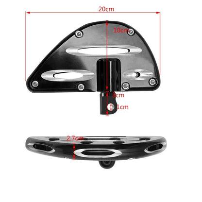 CNC Rear Passenger Floorboards Foot Pegs for Harley Road Street Glide (1993–2023)