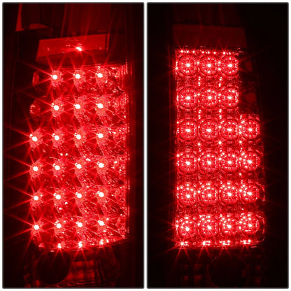 LED Tail Light Brake Reverse Lamp Chrome for Chevy C/K Pickup Suburban (1992–1999)