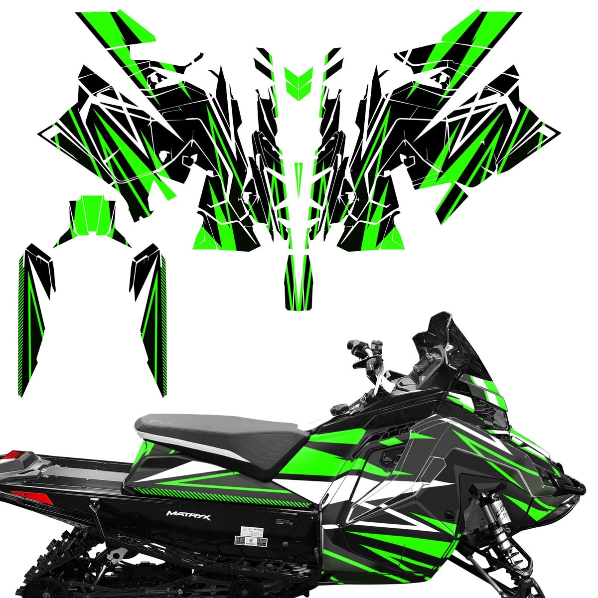 SLED Graphics Decals Stickers for Polaris Matryx Indy Assault (2020)