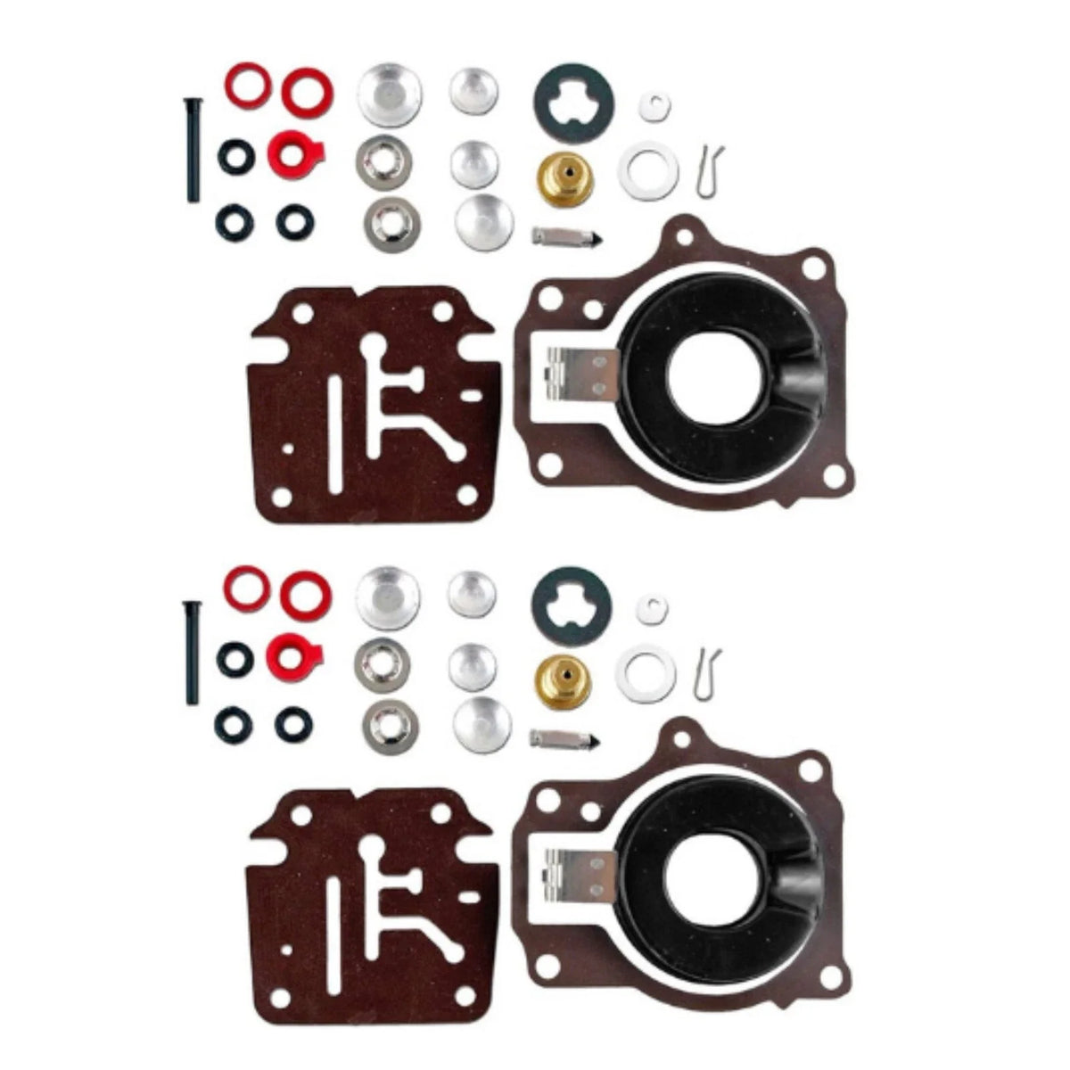 2X Carburetor Rebuild Repair Kit w/ Float for Johnson Evinrude 65 70 75 HP