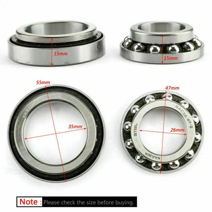 Steering Stem Bearing Seal Kit for Honda VT1300CR FJS400 FJS600 (Universal)