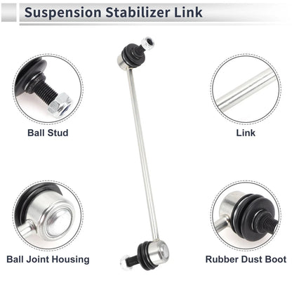 Front Stabilizer Bar Links Set of 2 with Bushings for Nissan Rogue (2008–2013) No.K750094