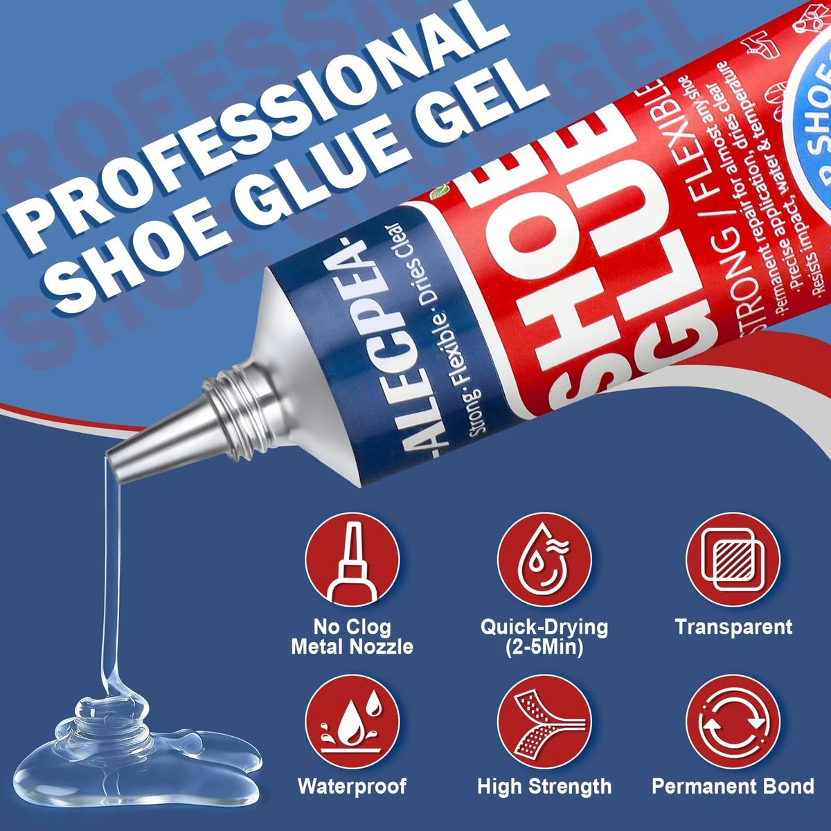 2X 30ML Clear Shoe Glue for Repairing Soles