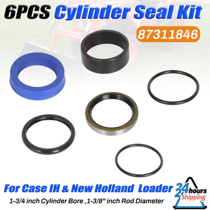 Seal Kit for Case IH & New Holland Loaders 1-3/4" 1-3/8" (Fits )