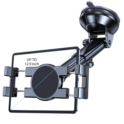 Tablet Holder for Car iPad (Windshield + Dash) Suction Cup Black