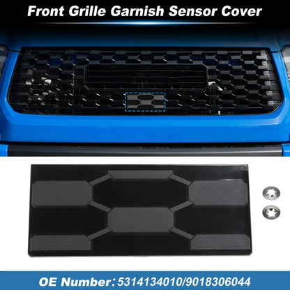 Front Grille Garnish Radar Sensor Cover for Toyota Tundra TRD PRO (2018–2021)