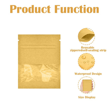 2X Resealable Seed Bags 2.8×3.5 in for Various Uses (Pack of 160)