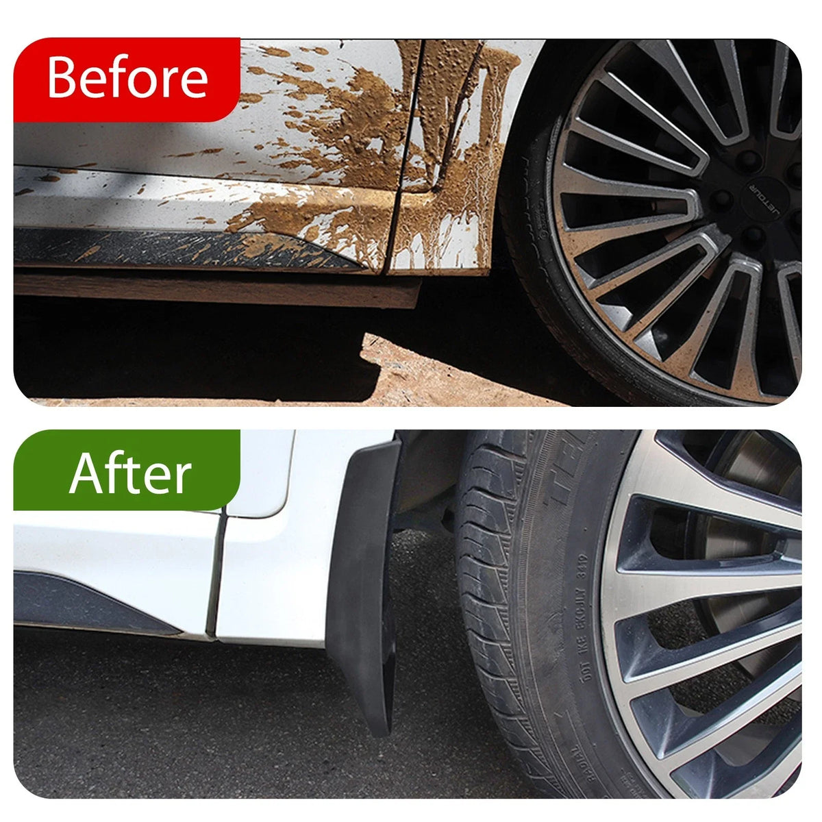 4X Mud Flaps Kit for Chevy Silverado 1500 (2007–2013) 2500HD 3500HD (2007–2014)