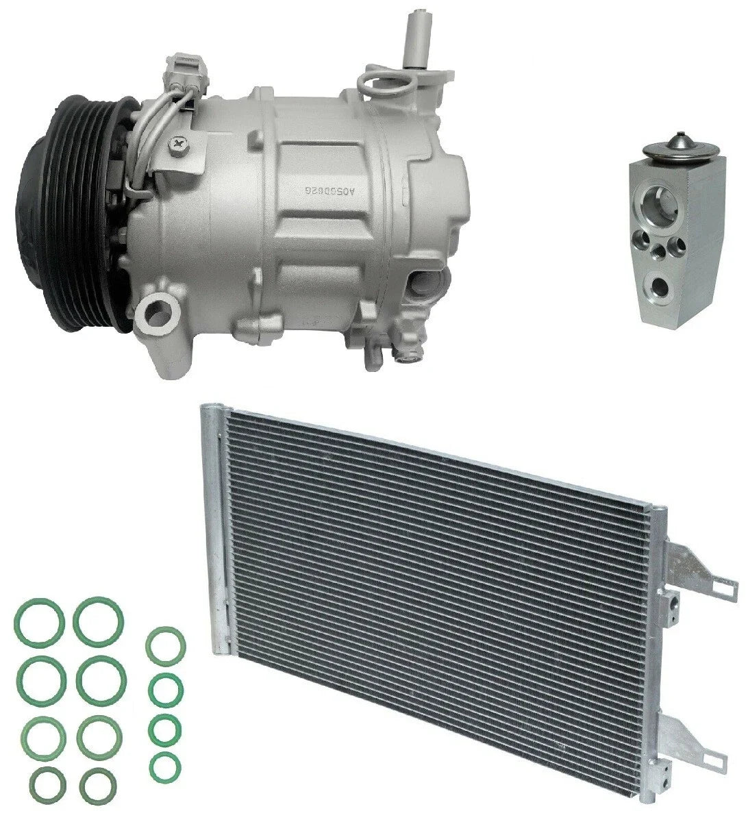 AC Compressor Kit With Condenser for Ram ProMaster 2500 3.6L (2015–2015)