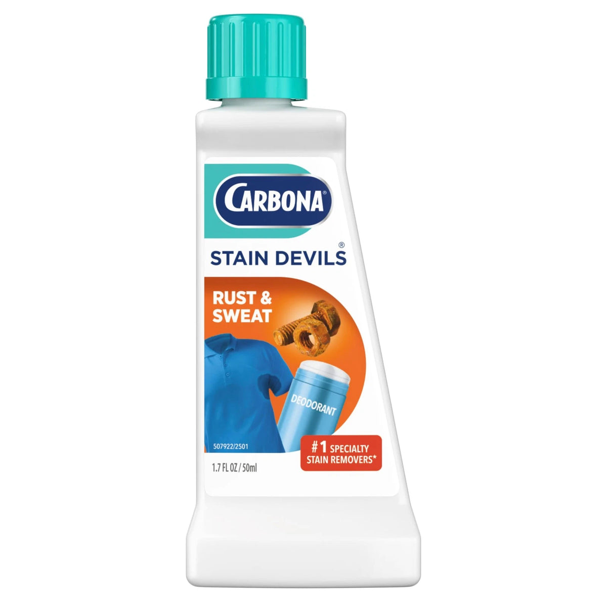 Carbona Stain Devils #9 for Rust & Sweat (Pack of 1) 1.7 Fl Oz