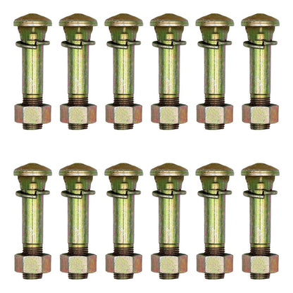 12X Wheel Stud with Washer & Nut for David Brown
