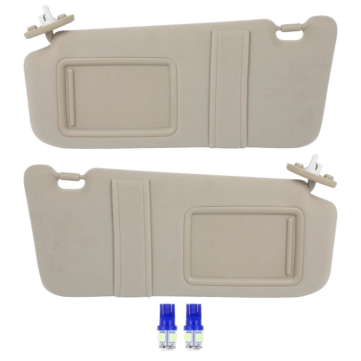 Set of 2 Sun Visors + License Plate Light for Toyota Venza (2009–2016)