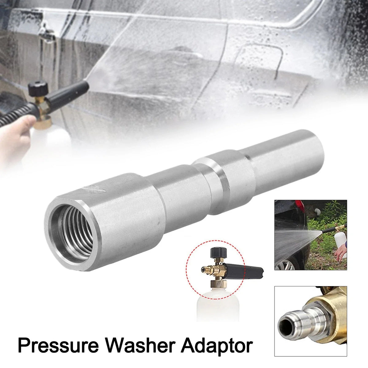 1/4 Steel Quick Release Adapter for Nilfisk KEW Alto Pressure Washer (–)
