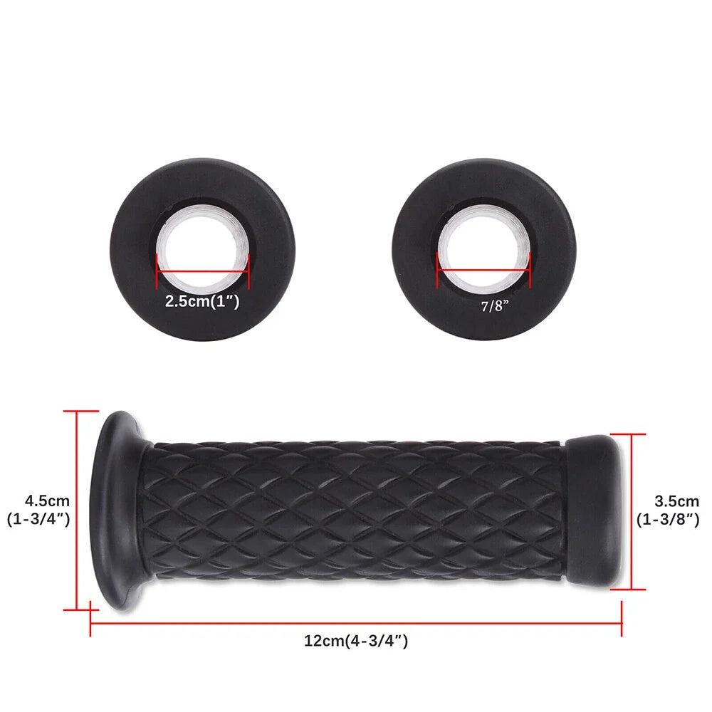 Rubber Gel Hand Grips for Yamaha YZF R1 R6 Suzuki (7/8" 1" Handle Bar)