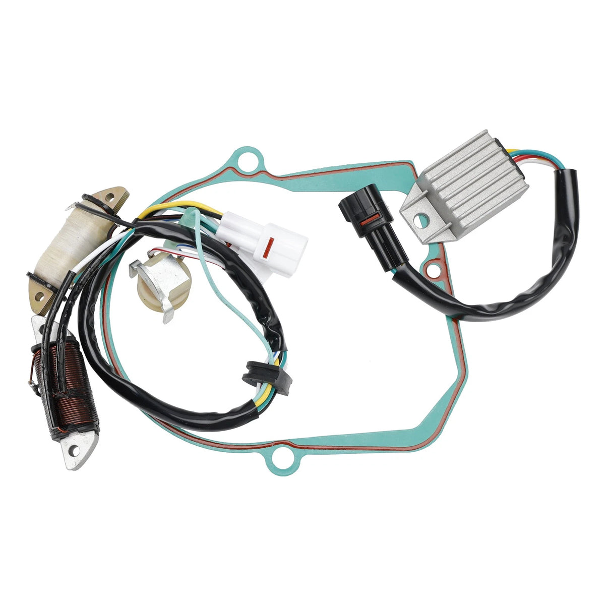 Alternator Stator Regulator Gasket for Yamaha YFM80 (1997–2008) 4EM-85560-12-00, 4EM-85560-10-00