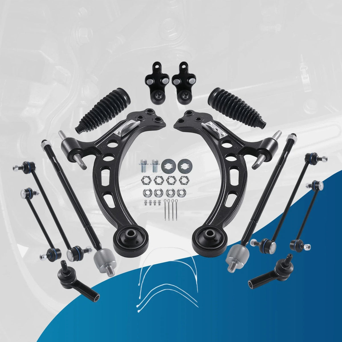 14Pc Front Lower Control Arm Ball Joint Sway Bar for Camry ES300 (1997–2001)