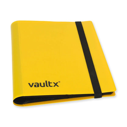 4 Pocket Standard Strap Binder for Vault X (Holds 160 6.8cm x 9.7cm) Yellow