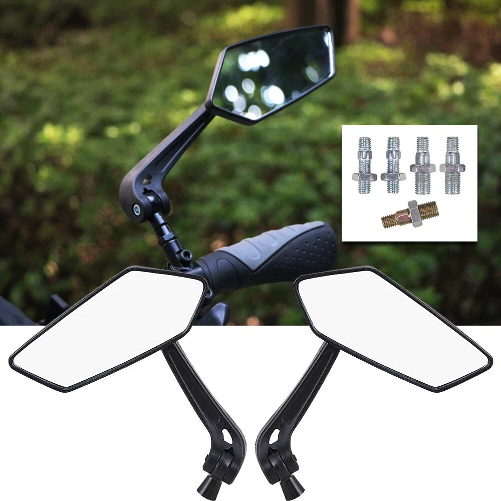 Set of 2 Black 7/8" Handle Bar End Rearview Side Mirrors for KTM 390 (2017)
