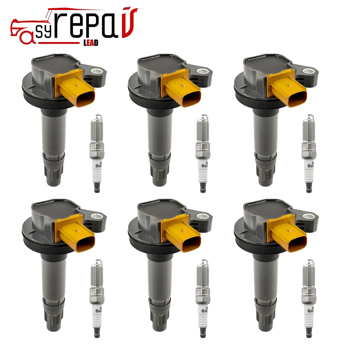6X Ignition Coil + Iridium Spark Plug for Ford Explorer (2011–2019) BL3E12A375CC
