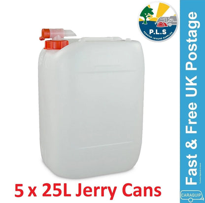 5X Jerry Can Water Storage Petrol Diesel Fuel Container ES2053