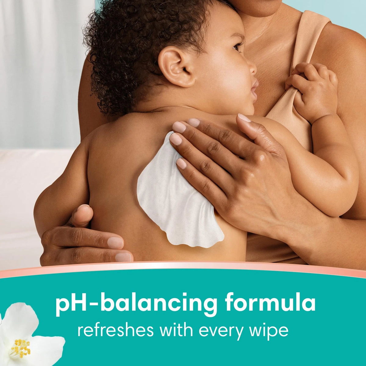Pack of 6 Pampers Wipes Clean & Calm Cotton Blossom Scent 336 Count
