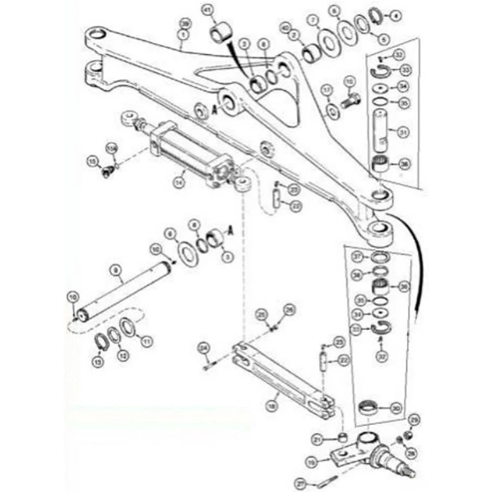 D103156 King Pin Kit for Forklift (PV435 & PV436)