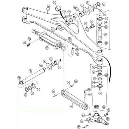 D103156 King Pin Kit for Forklift (PV435 & PV436)