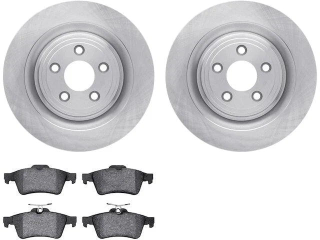 Rear Brake Pad and Rotor Kit for Jaguar XKR (2007–2009) BG479GT