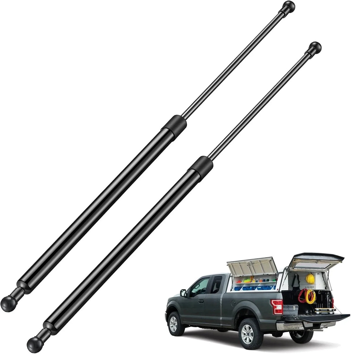 Set of 2 Gas Struts Lift Support for Ford F150 F250 (2004–2023)