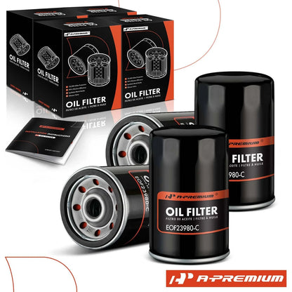 Set of 4 Engine Oil Filters for Chevy Silverado 1500 (1999–2001) Malibu (1981–1983)