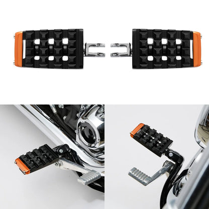 Black Driver Foot Pegs for Harley Softail Street Fat Bob (2018–2025)