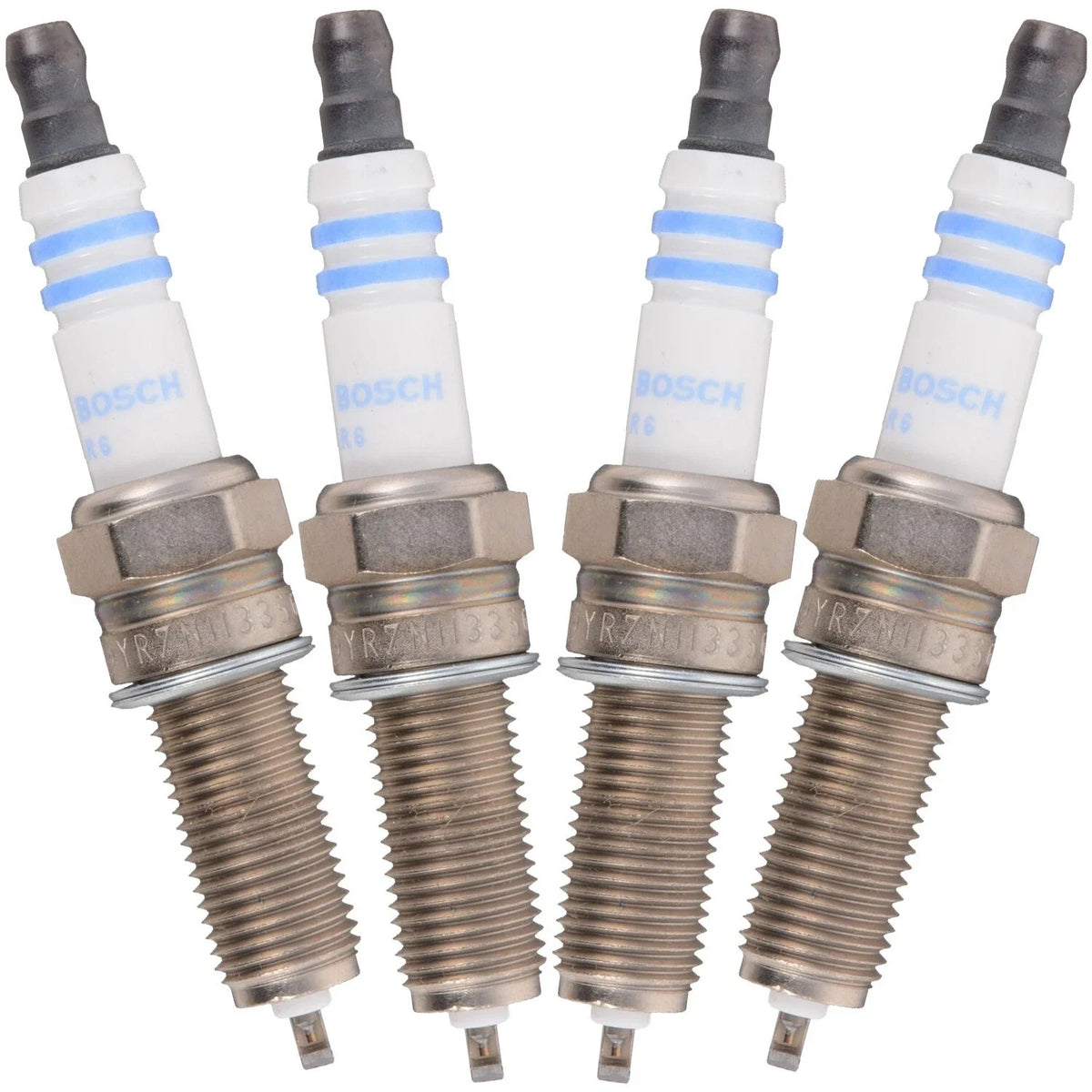 Set of 4 Bosch Double Iridium Spark Plugs Gap 028 for Hyundai Ioniq Kia Niro (2017–2019)