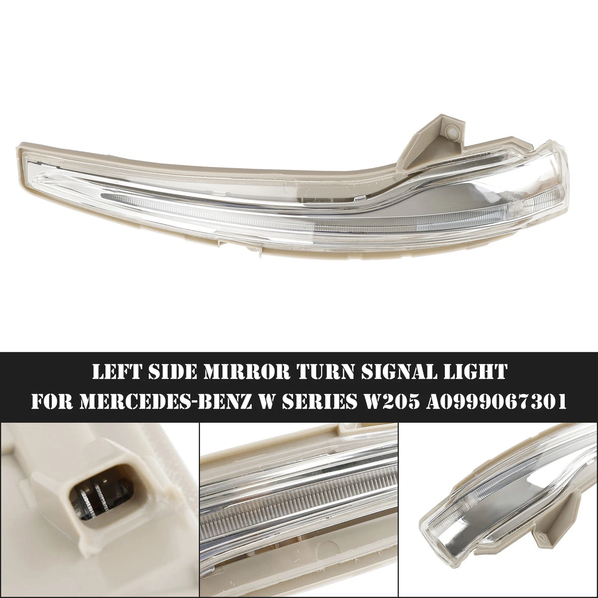 Left Side Mirror Turn Signal Light for Mercedes-Benz W205 (2015–2021)