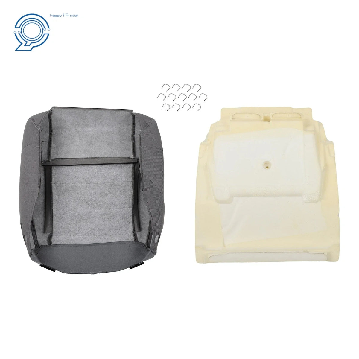 Seat Cushion Pad for Jeep Wrangler (2007–2012) Cloth Gray