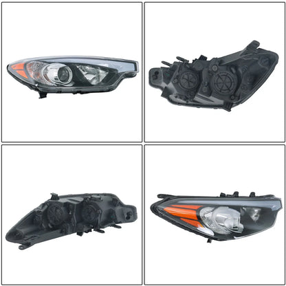 Headlight Assembly for Kia Forte (2014–2016) Passenger Side Halogen