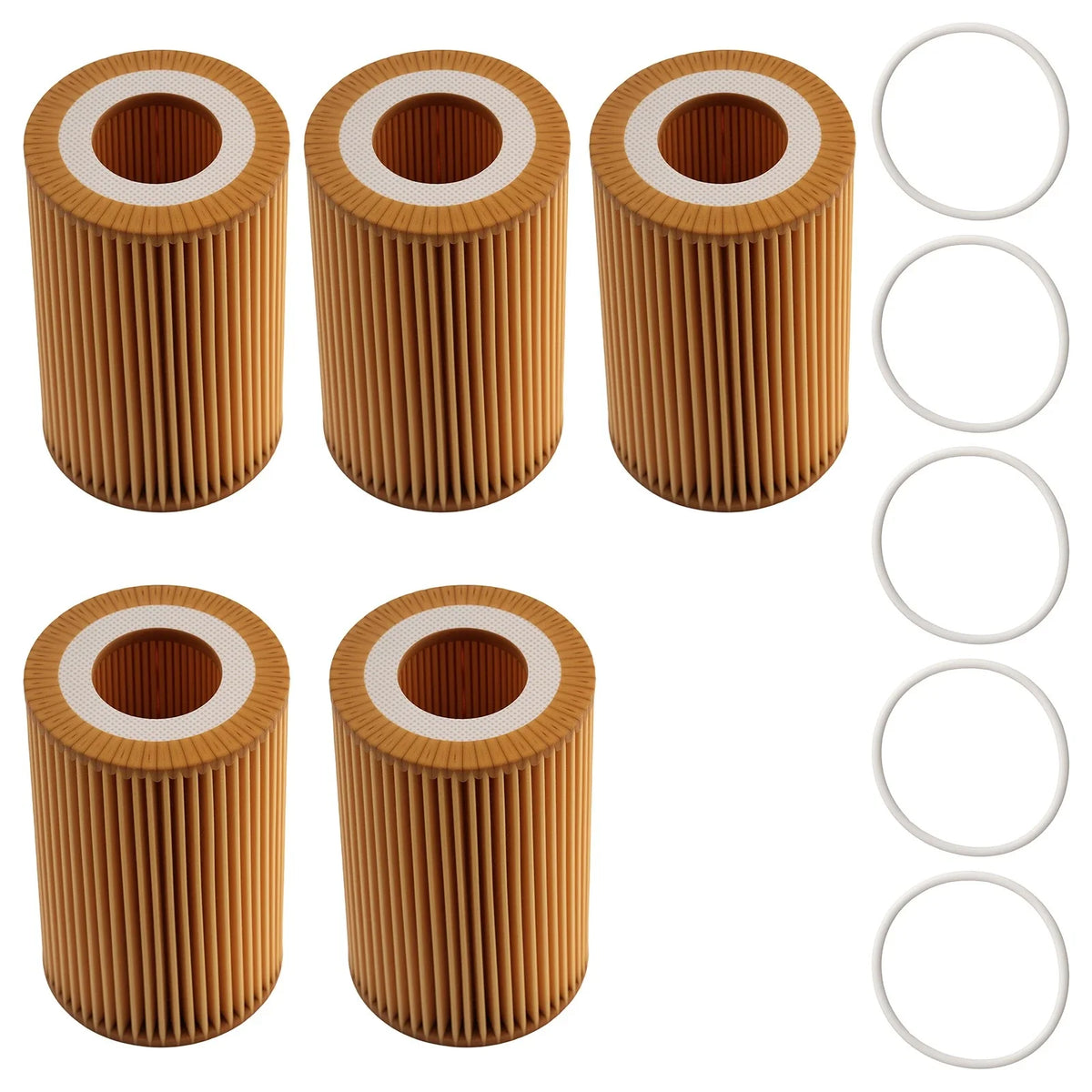 5X Engine Oil Filter for Audi A6 A7 A8 Q7 (2015–2018) HU7035Y L29169