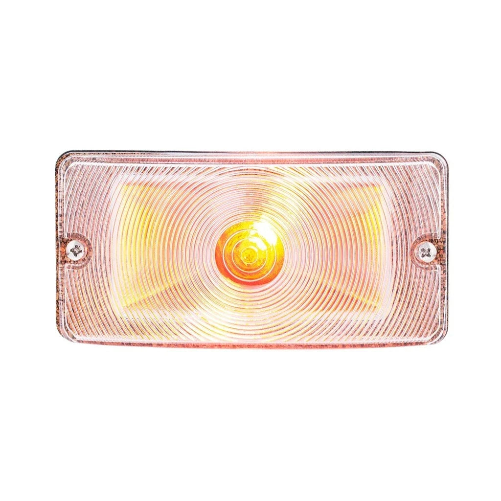 Turn Signal Assembly Pair Parking Light Clear Lens for Ford Bronco (1969–1977)