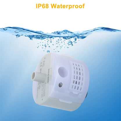 LED Cat Water Dispenser Pump for Pet Drinking Fountain (USB Rechargeable)